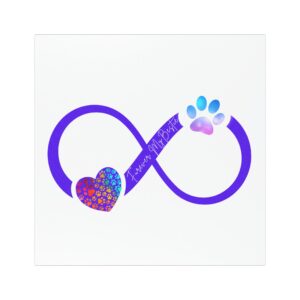 Infinity Heart Paw Car Magnets | Pet Lover Gifts | Cute Car Accessories | Animal Enthusiast Decor