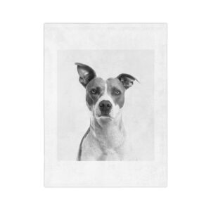 Cozy Pet Portrait Blanket, Soft Microfiber Blanket, Perfect for Dog Lovers, Great for Home Decor, Unique Gift for Any Occasion