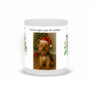 Funny Yorkie Christmas Mug – "Tiny But Mighty" 11oz Gift For Dog Lovers